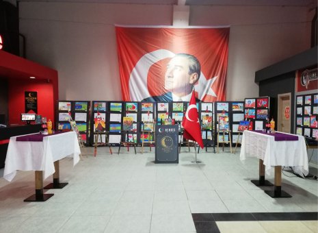 18 Mart Çanakkale Deniz Zaferi Konulu Resim Yarışması Sergisi