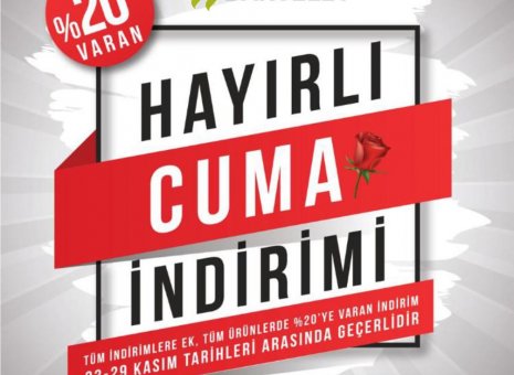 % 20’ye Varan Hayırlı Cuma İndirimi Bendis AVM Bargello’da!