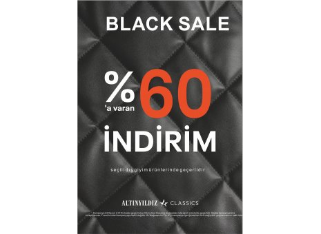 Bendis AVM Altınyıldız Mağazası’nda %60’a varan Black Sale İndirimleri sizleri bekliyor! 