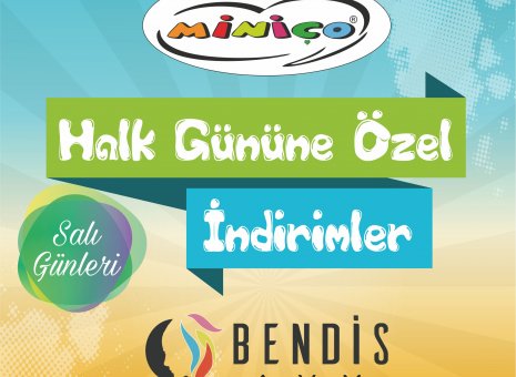 Bendis AVM’de Halk günü kampanyasına özel indirim fırsatları Miniço Mağazası’nda devam ediyor. 