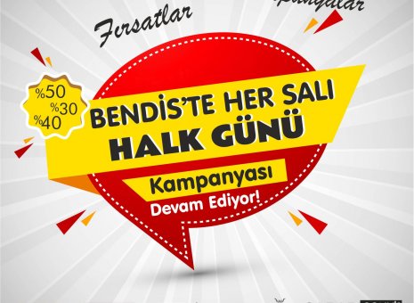 Bendis AVM’de Her Salı Halk Gününe Özel İndirimler devam ediyor!