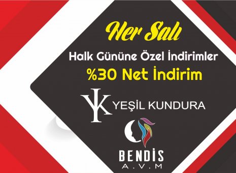 Bendis AVM’de indirim fırsatları devam ediyor! %30 Net indirim Yeşil Kundura Mağazası’nda sizleri bekliyor, Fırsatları kaçırmayın! 