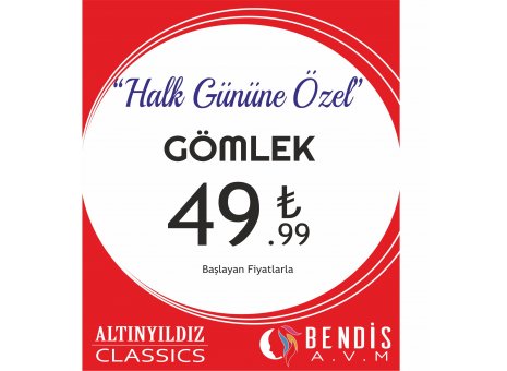 Bendis AVM’de salı günleri alışverişin tadı bir başka! Halk gününe özel indirimler Altınyıldız Mağazası’nda sizleri bekliyor! 