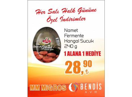 Bendis AVM Migros Mağazası’nda Her Salı Halk Gününe Özel İndirimleri sakın kaçırmayın! 