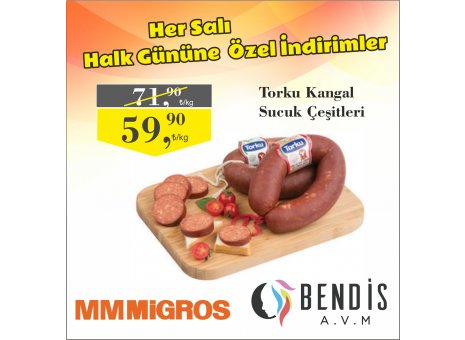 Bendis AVM Migros’ta Her Salı Halk Gününe Özel İndirimleri sakın kaçırmayın!