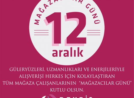 Güleryüzleri, uzmanlıkları ve enerjileriyle alışverişi herkes için kolaylaştıran Tüm Mağaza Çalışanlarının “Mağazacılar Günü” Kutlu Olsun. 