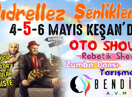 Hıdrellez Şenlikleri 4-5-6 Mayıs BENDİS AVM'de!