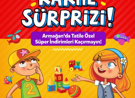 Karne heyecanına mutluluk katacak indirimler Armağan’da başladı! Tatil İndirimleri Bendis AVM Armağan’da sizi bekliyor! 