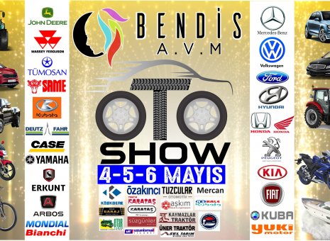 OTO SHOW FUARI 4-5-6 Mayısta BENDİS AVM'de!