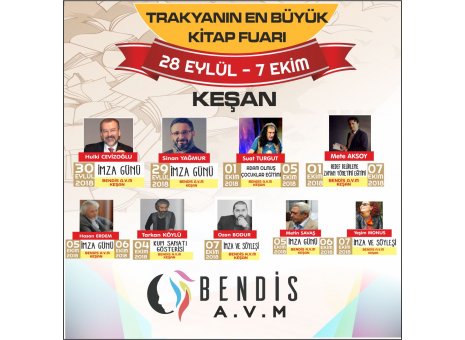 Trakya’nın En Büyük Kitap Fuarı Keşan’da BENDİS AVM’de!